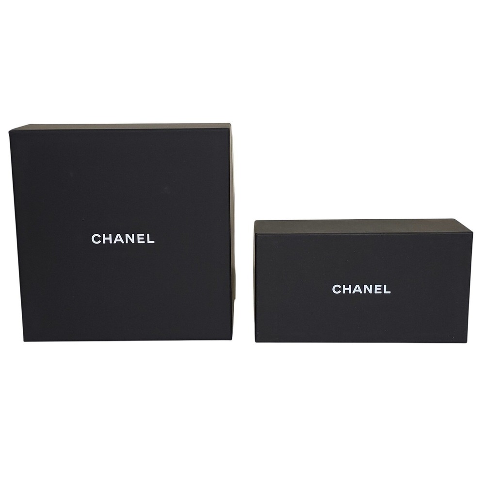 CHANEL Authentic Gift 2 Box Set Unisex Black Luxury Storage Packaging EUC - Picture 3 of 6